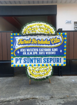 Papan Bunga Duka di Tembilahan